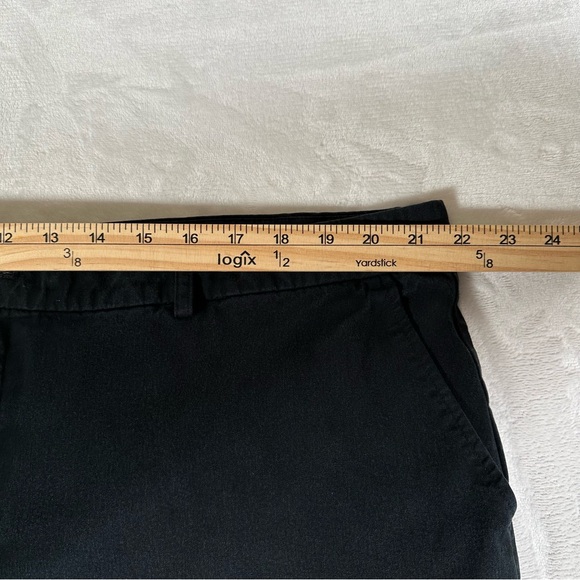 Lauren Ralph Lauren Shorts Women Size W22 Black Shlash Pockets 9" Bermuda RLL - Picture 9 of 12